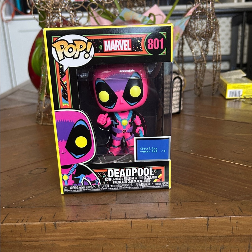 Marvel Pop! Deadpool Figure - Pink and Black